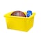 Storex Storage Bin, Polypropylene, Yellow, 3 PK 61453U06C - alternate 8